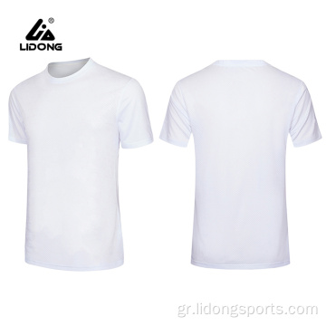 Φτηνές άνδρες κοντό μανίκι Blank Round Neck T-shirt